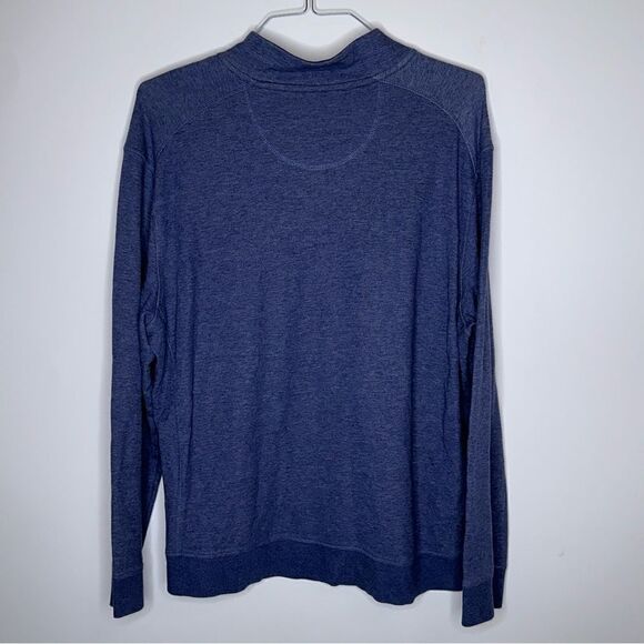 English Laundry XXL Performance 1/4 Zip Top in Pacific Blue - Picture 6 of 8